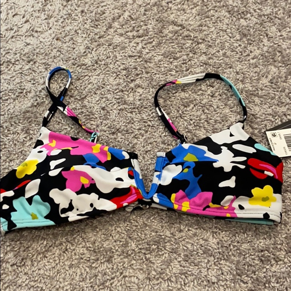 Bright colored bikini top